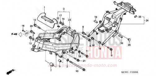 CARROSSERIE DE CHASSIS VFR800A3 de 2003